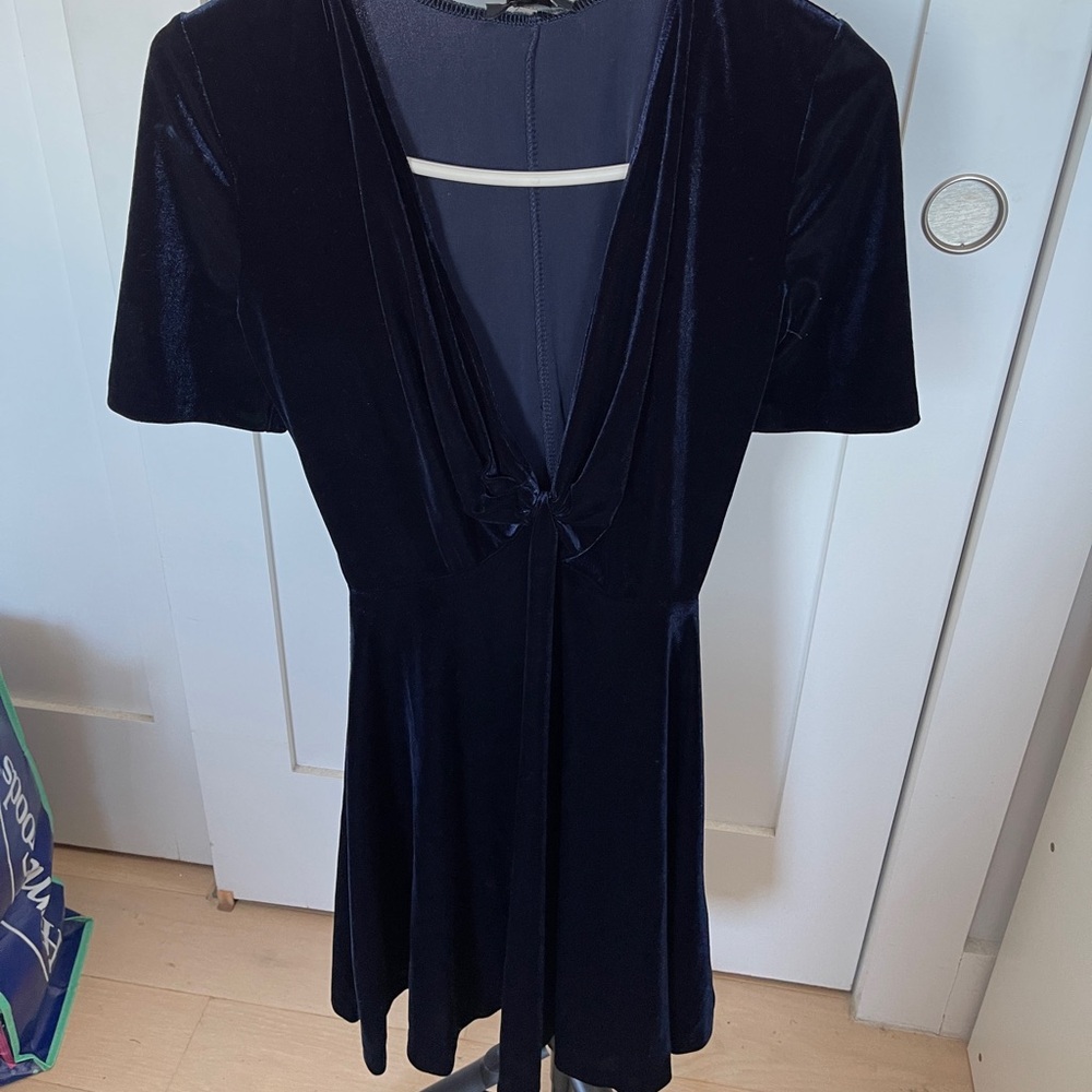 AQUA Navy Dress
